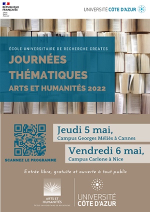 Flyer programme Journées thématiques de CREATES