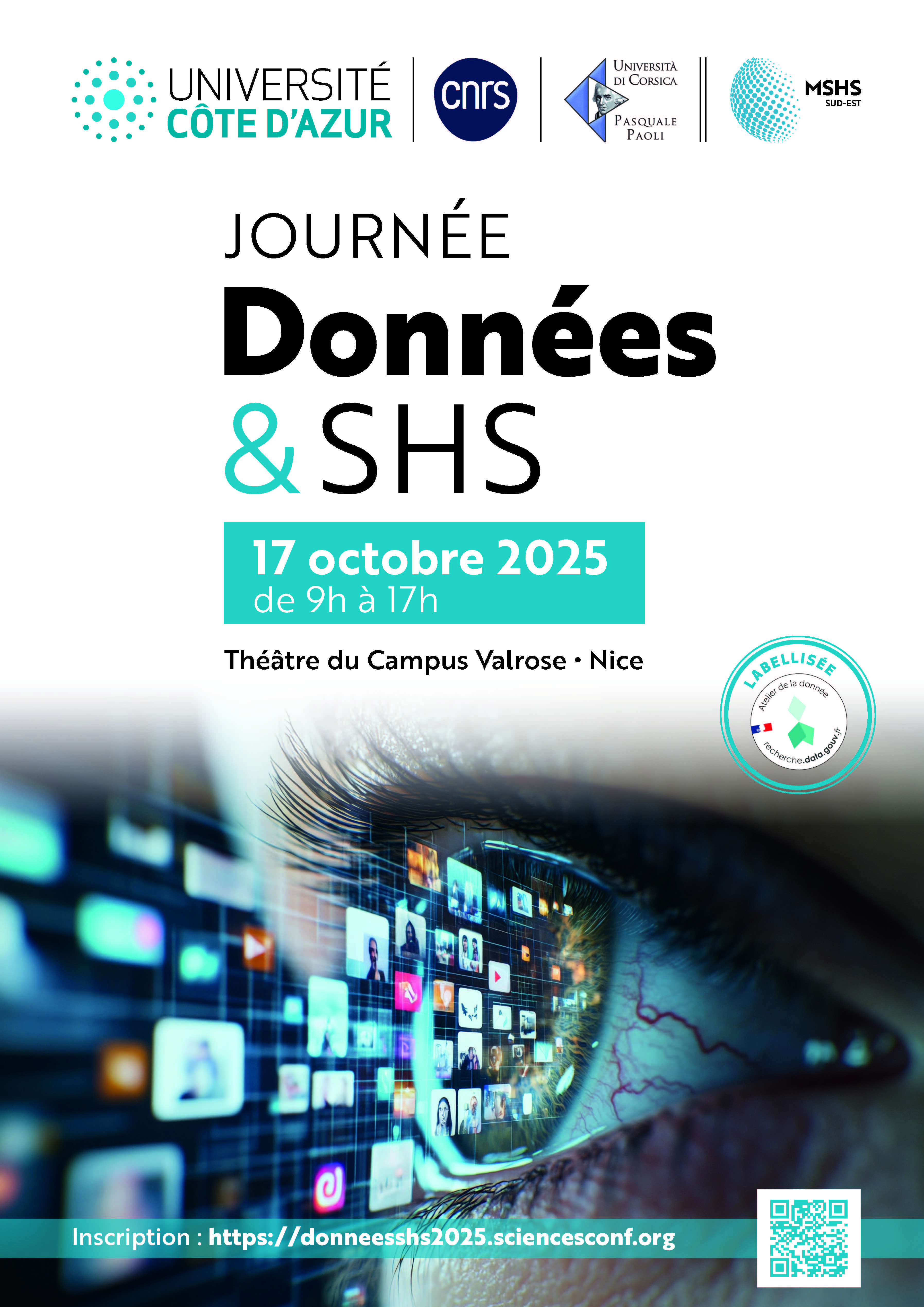affiche Journée Données et SHS