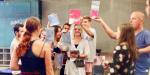 Etudiants en art participant au laboratoire de création "Vers Abraxa