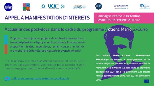 Campagne MSCA 2021 uca