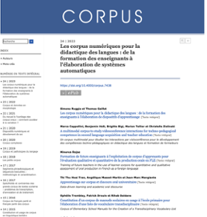 Capture écran Corpus