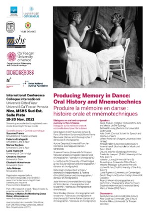 Affiche Colloque danse Nordera