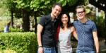 Groupe d'étudiants sur le campus Valrose