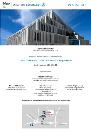 Inauguration du campus Georges Méliès