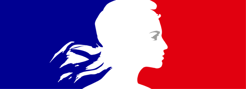 Marianne de la République ecran drapeau