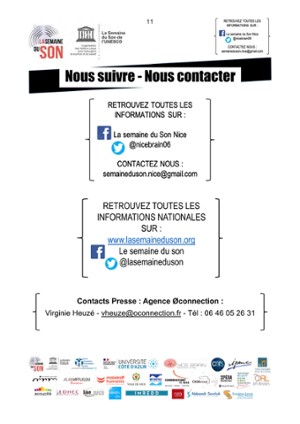 Programmation la semaine du son 2021