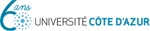 Logo Université Côte d'Azur 60 ans - 1 ligne - couleurs - sans baseline
